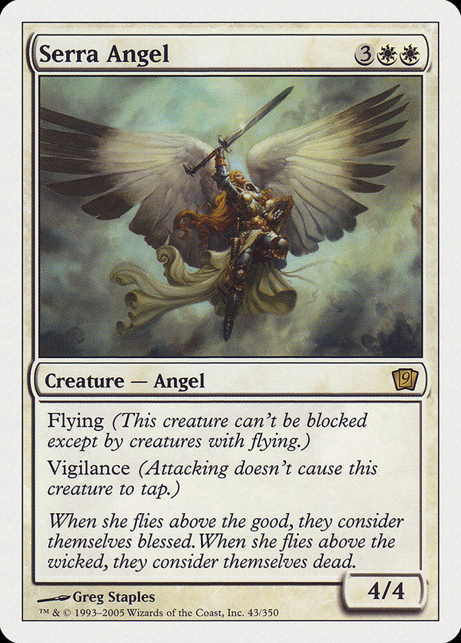 Serra Angel (9th Edition) [Oversize Cards] - Destination Retro