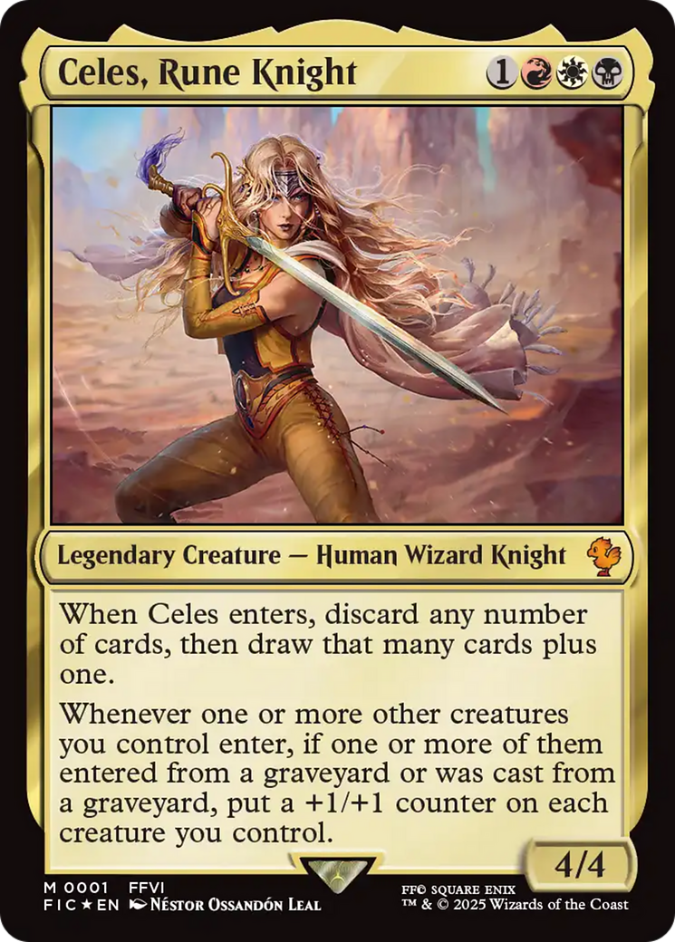 Celes, Rune Knight (0001) [FINAL FANTASY Commander] - Destination Retro