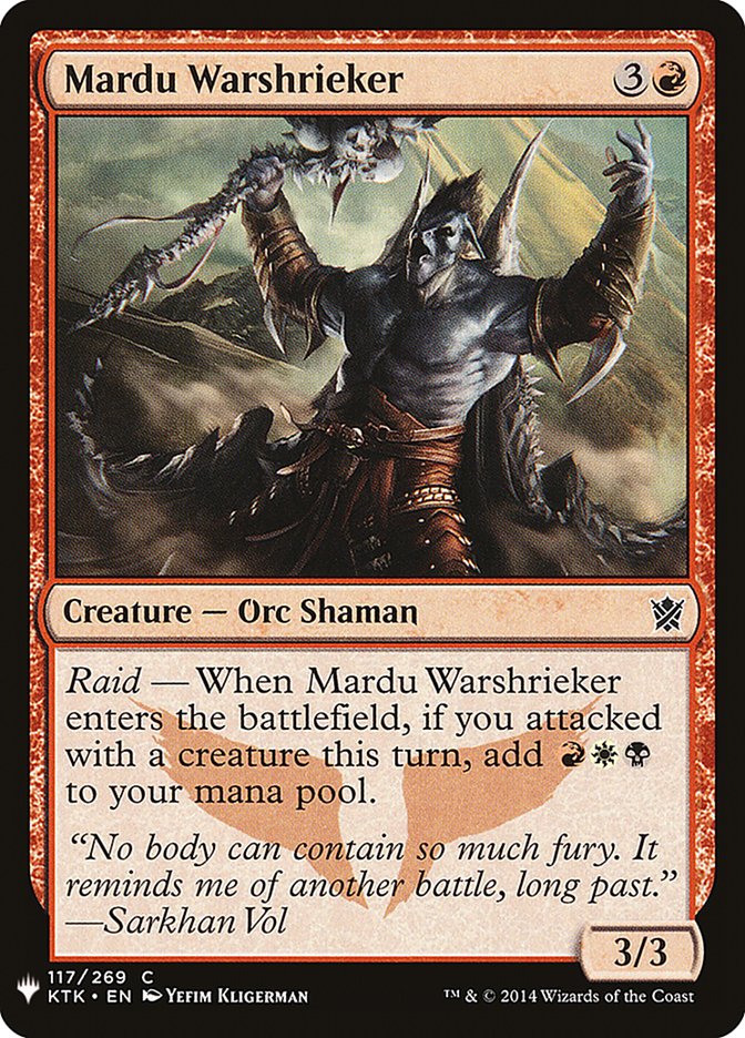 Mardu Warshrieker [Mystery Booster] - Destination Retro