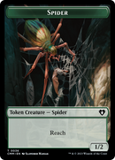 Spirit (0039) // Spider Double-Sided Token [Commander Masters Tokens] - Destination Retro