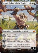 Ajani, Caller of the Pride (Borderless) [Foundations] - Destination Retro