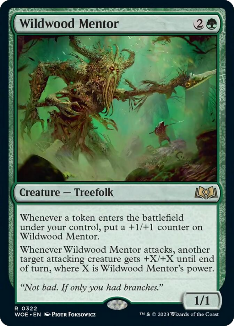 Wildwood Mentor [Wilds of Eldraine] - Destination Retro