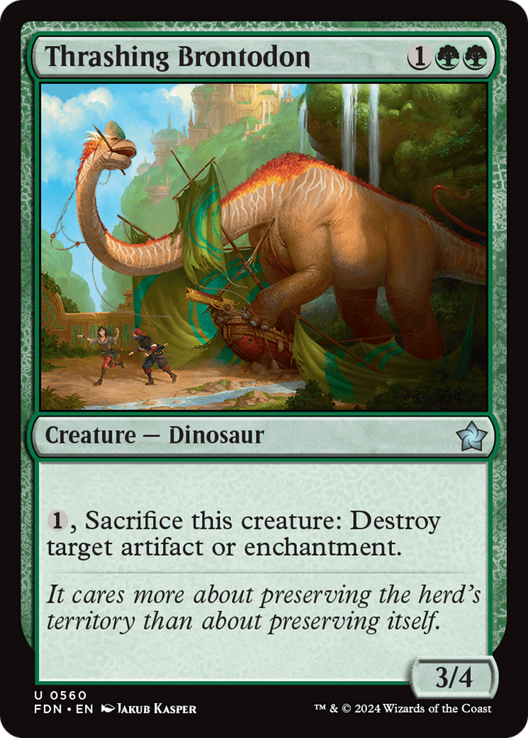 Thrashing Brontodon [Foundations] - Destination Retro