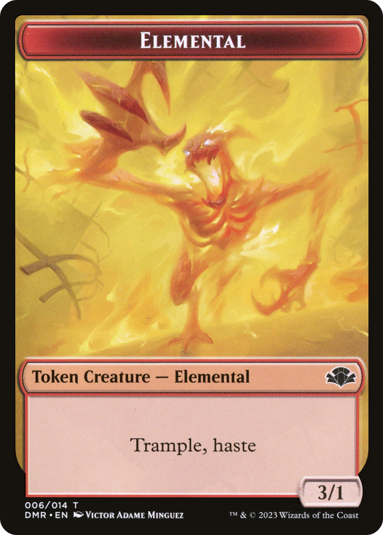 Elemental Token [Dominaria Remastered Tokens] - Destination Retro