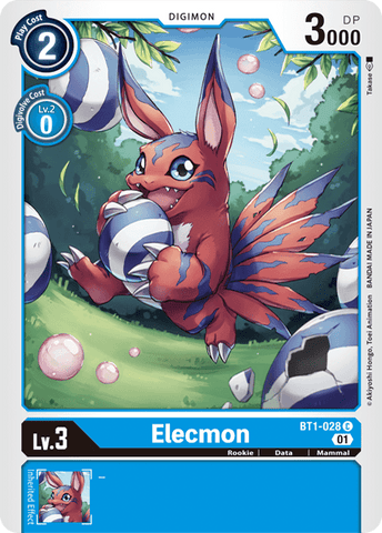 Elecmon [BT1-028] (Alternative Art) [Starter Deck: Ulforce Veedramon] - Destination Retro