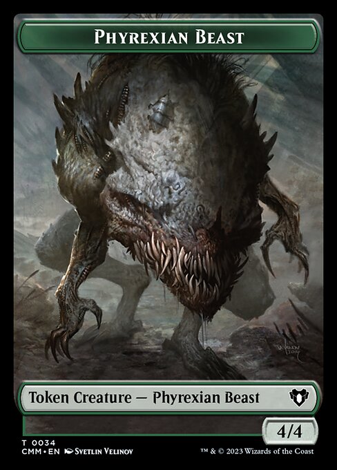 Eldrazi Scion // Phyrexian Beast Double-Sided Token [Commander Masters Tokens] - Destination Retro