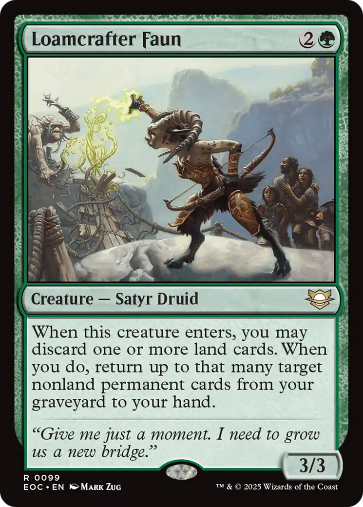 Loamcrafter Faun [Edge of Eternities Commander] - Destination Retro