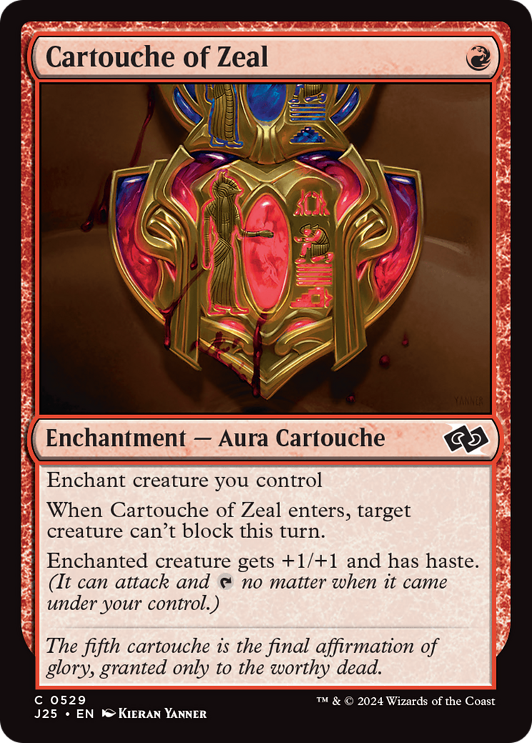 Cartouche of Zeal [Foundations Jumpstart] - Destination Retro