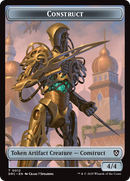 Construct // Golem (0013) Double-Sided Token [Aetherdrift Tokens] - Destination Retro