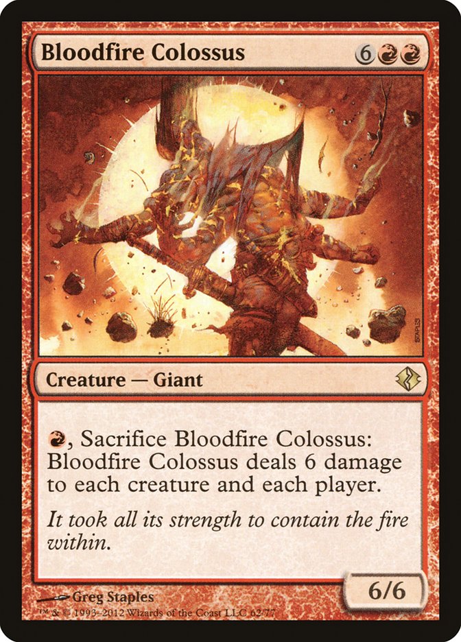 Bloodfire Colossus [Duel Decks: Venser vs. Koth] - Destination Retro