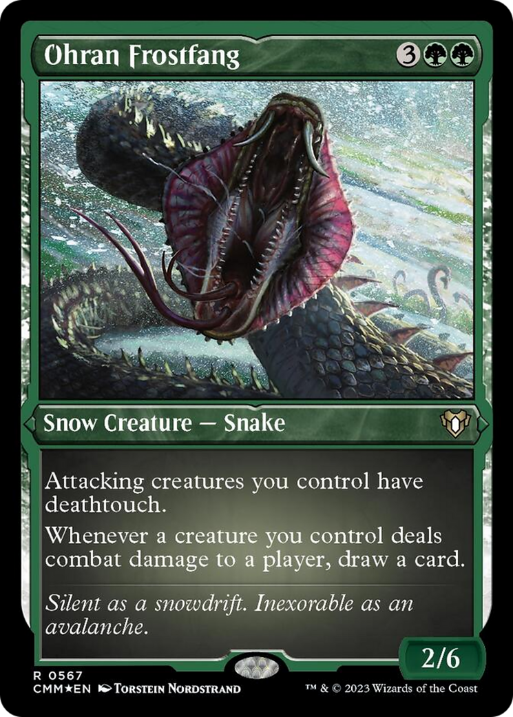 Ohran Frostfang (Foil Etched) [Commander Masters] - Destination Retro