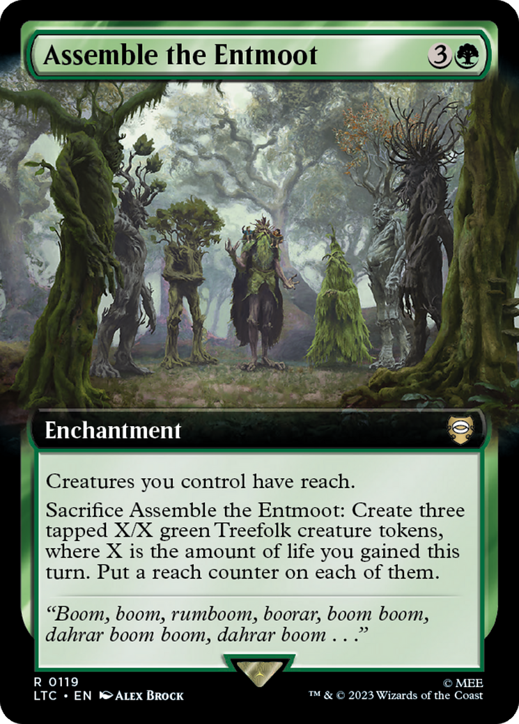 Assemble the Entmoot (Extended Art) [The Lord of the Rings: Tales of Middle-Earth Commander] - Destination Retro