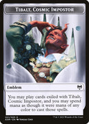 Human Warrior // Tibalt, Cosmic Impostor Emblem Double-Sided Token [Kaldheim Tokens] - Destination Retro