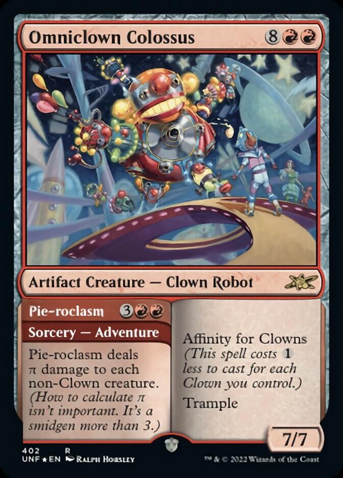 Omniclown Colossus // Pie-roclasm (Galaxy Foil) [Unfinity] - Destination Retro
