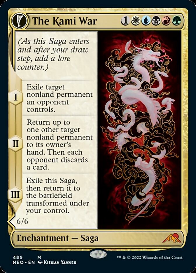 The Kami War // O-Kagachi Made Manifest (Extended Art) [Kamigawa: Neon Dynasty] - Destination Retro