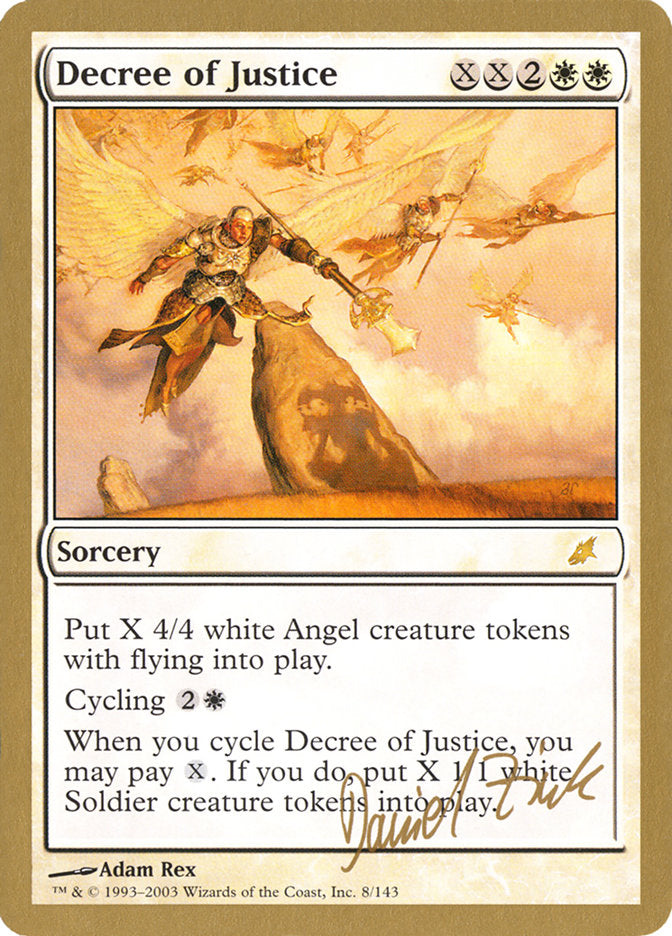 Decree of Justice (Daniel Zink) [World Championship Decks 2003] - Destination Retro
