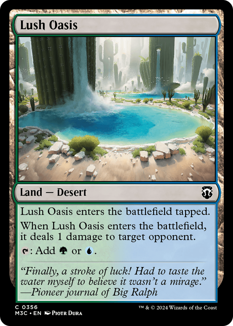 Lush Oasis (Ripple Foil) [Modern Horizons 3 Commander] - Destination Retro