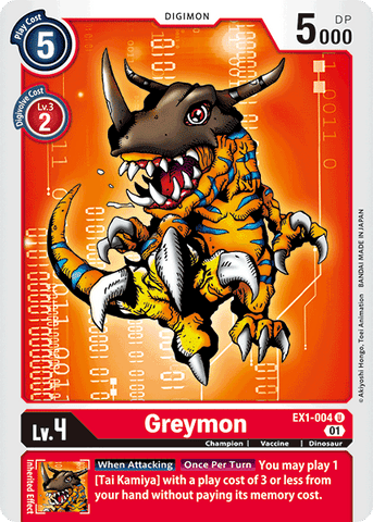 Greymon [EX1-004] [Classic Collection] - Destination Retro