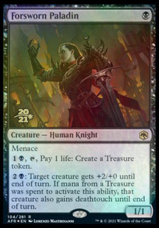Forsworn Paladin [Dungeons & Dragons: Adventures in the Forgotten Realms Prerelease Promos] - Destination Retro