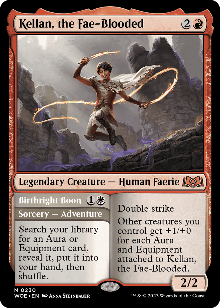 Kellan, the Fae-Blooded // Birthright Boon [Wilds of Eldraine] - Destination Retro