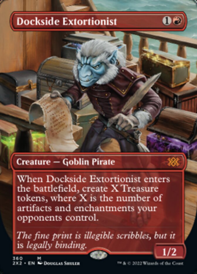 Dockside Extortionist (Borderless Alternate Art) [Double Masters 2022] - Destination Retro