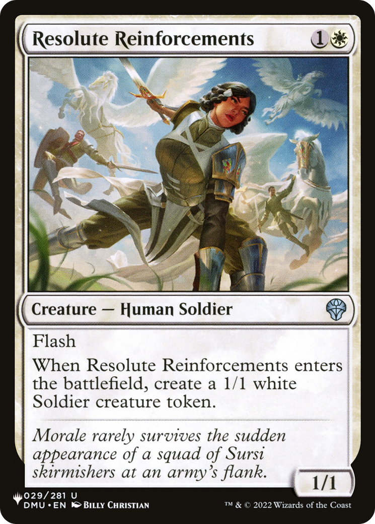 Resolute Reinforcements [The List] - Destination Retro