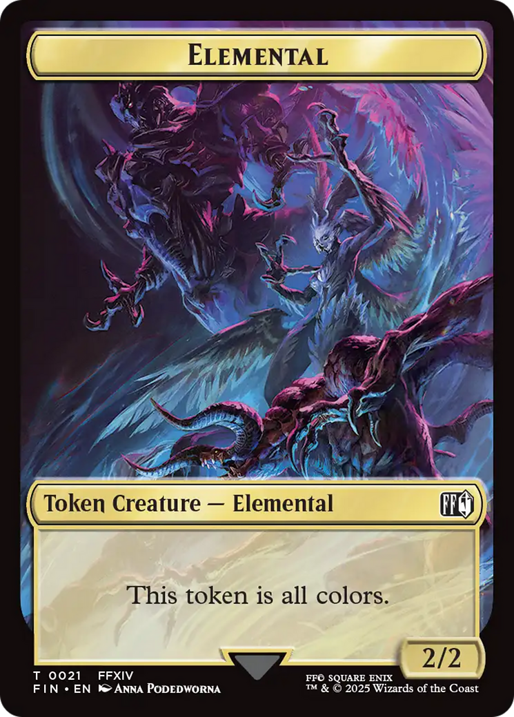 Hero (0009) // Elemental Double-Sided Token [FINAL FANTASY Tokens] - Destination Retro