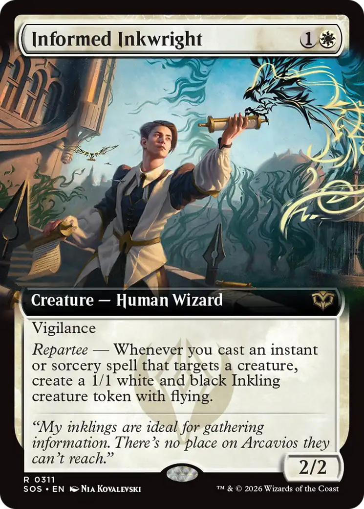 Informed Inkwright (Extended Art) [Secrets of Strixhaven] - Destination Retro