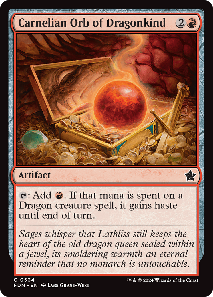 Carnelian Orb of Dragonkind [Foundations] - Destination Retro