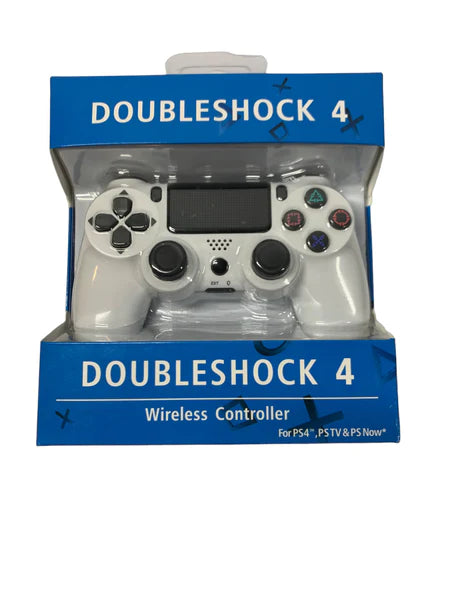 PS4 - Controller - Doubleshock 4 (White) - Destination Retro