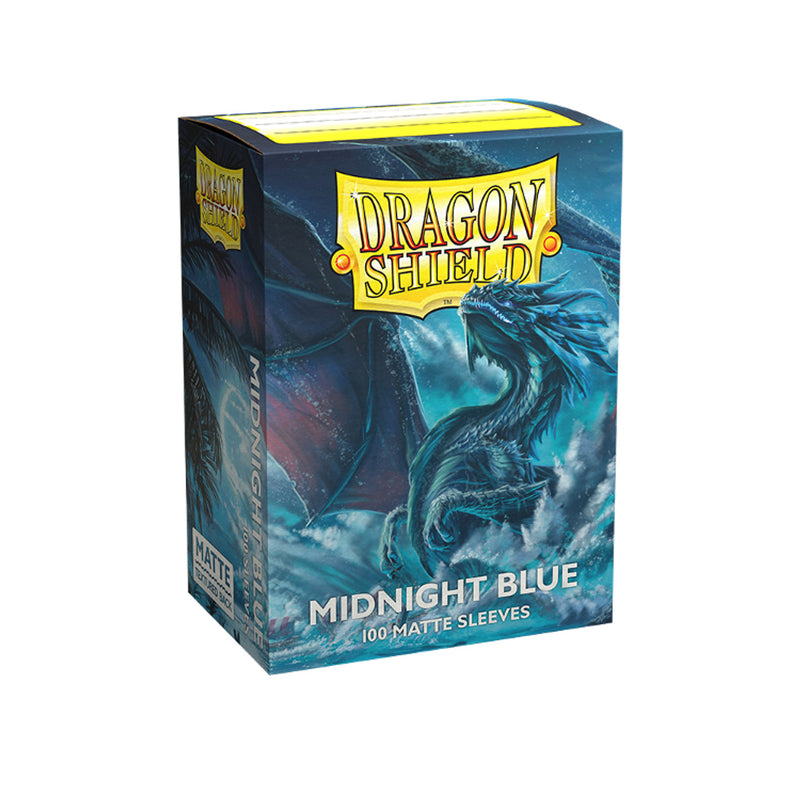 Dragon Shield Matte Sleeve - Midnight Blue ‘Ondallix’ 100ct - Destination Retro