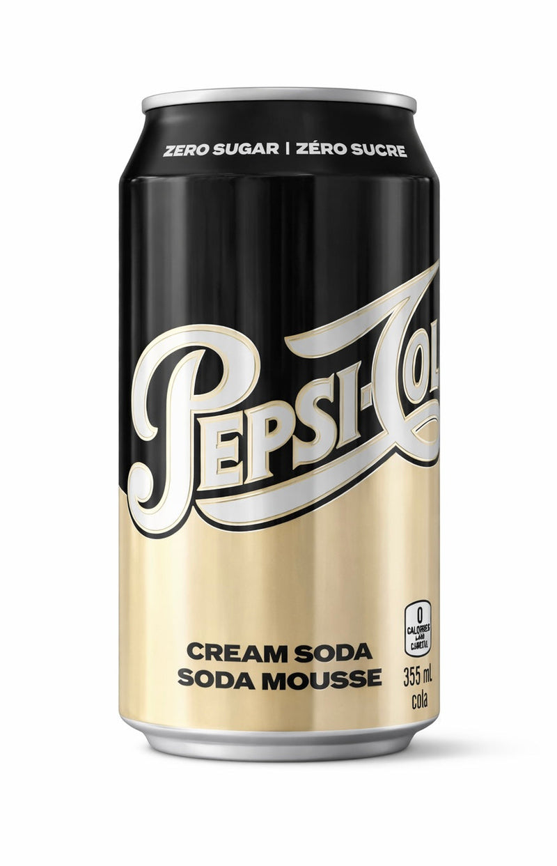 Zero Sugar Cream Soda Pepsi Soda Can