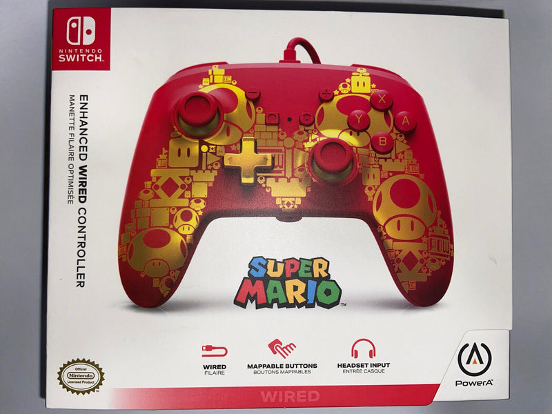 Enhanced Wired Controller [Mario ] - Nintendo Switch - Destination Retro