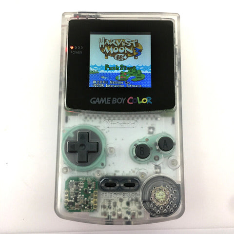 Console - Nintendo - Game Boy Color Clear White (Reshell)- GameBoy Color - Destination Retro