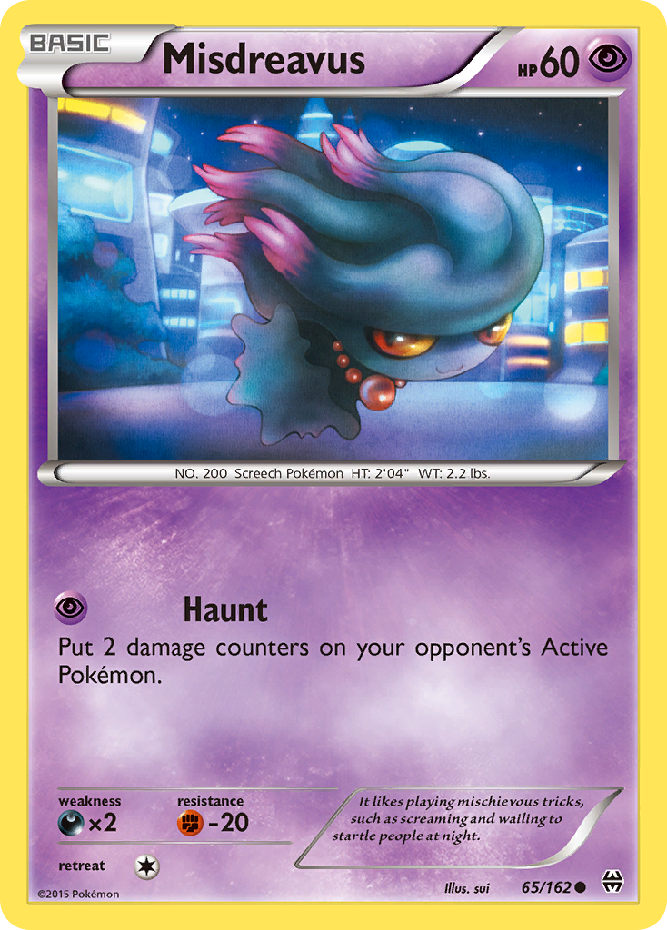 Misdreavus (65/162) [XY: BREAKthrough] - Destination Retro