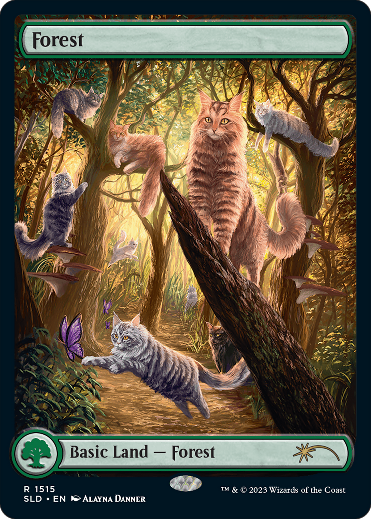 Forest (1515) [Secret Lair Commander Deck: Raining Cats and Dogs] - Destination Retro