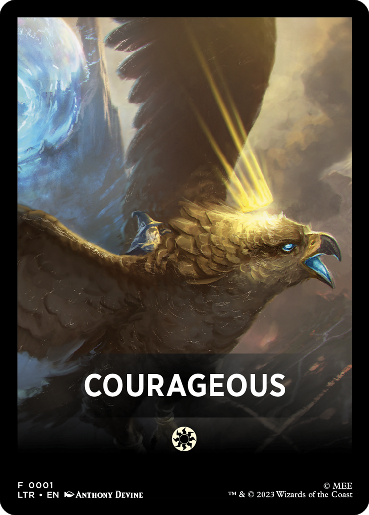Courageous Theme Card [The Lord of the Rings: Tales of Middle-Earth Tokens] - Destination Retro