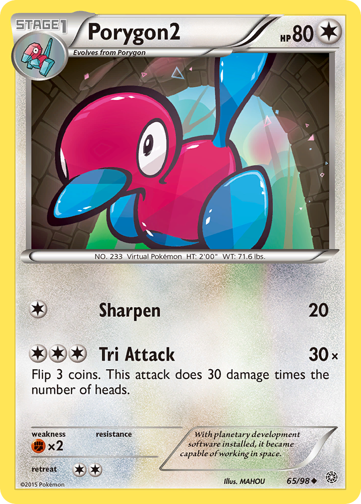 Porygon2 (65/98) [XY: Ancient Origins] - Destination Retro