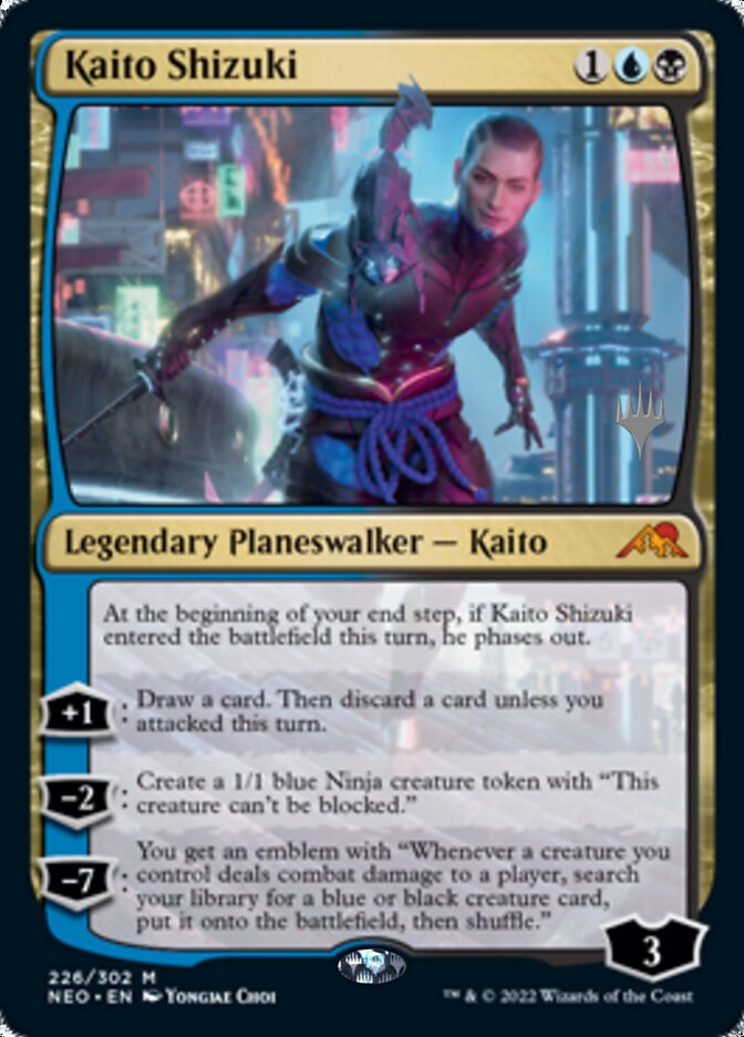 Kaito Shizuki (Promo Pack) [Kamigawa: Neon Dynasty Promos] - Destination Retro
