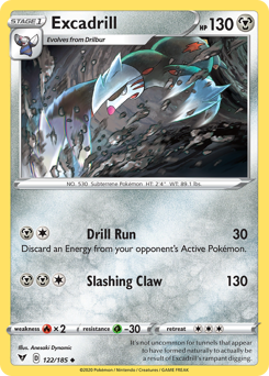 Excadrill (122) [Sword & Shield: Vivid Voltage] - Destination Retro