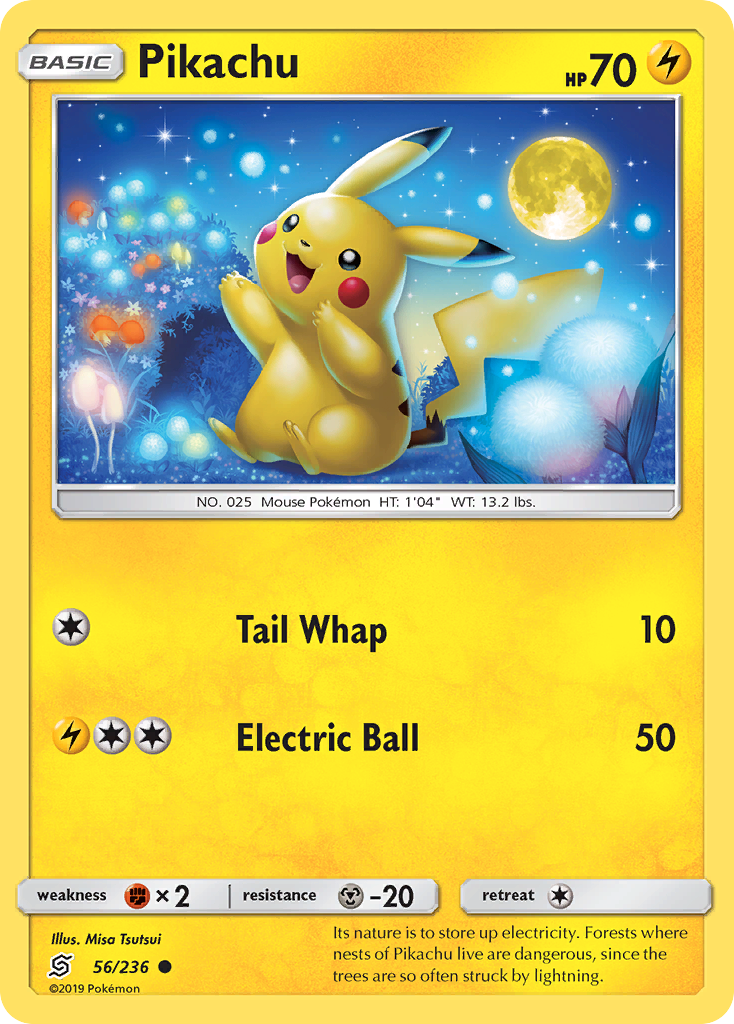Pikachu (56/236) [Sun & Moon: Unified Minds] - Destination Retro
