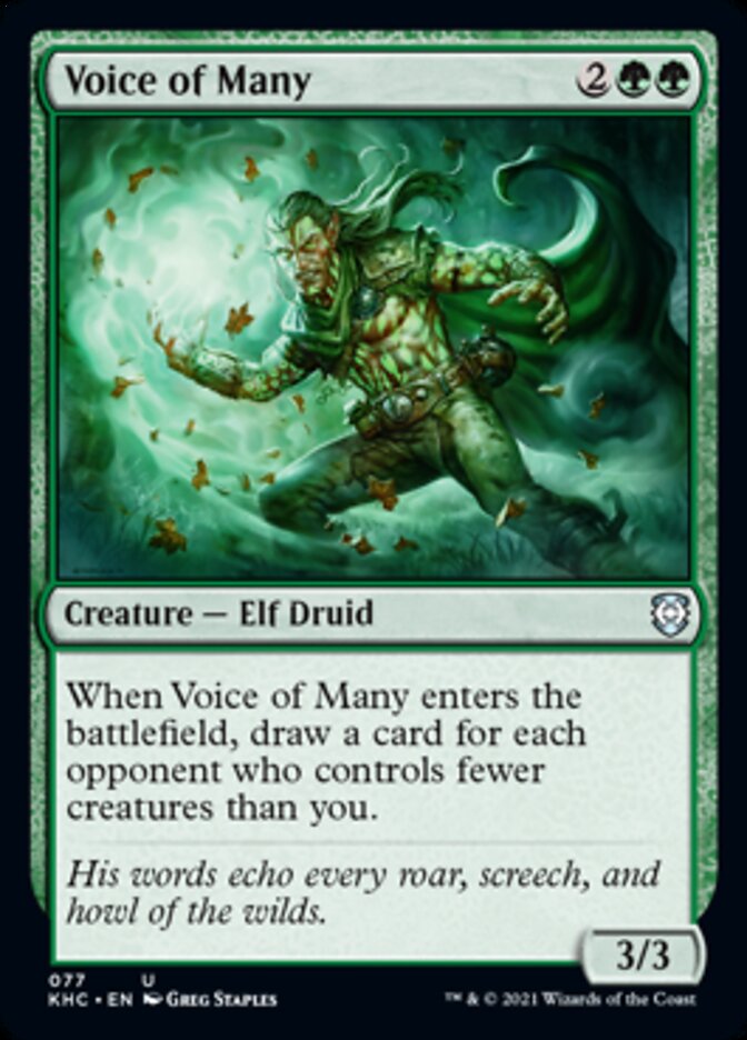 Voice of Many [Kaldheim Commander] - Destination Retro
