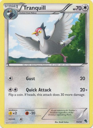 Tranquill (15/30) [Black & White: Trainer Kit] - Destination Retro