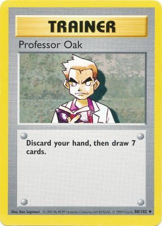 Professor Oak (88/102) [Base Set Shadowless Unlimited] - Destination Retro