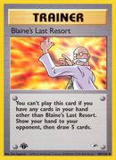 Blaine's Last Resort (105/132) [Gym Heroes 1st Edition] - Destination Retro
