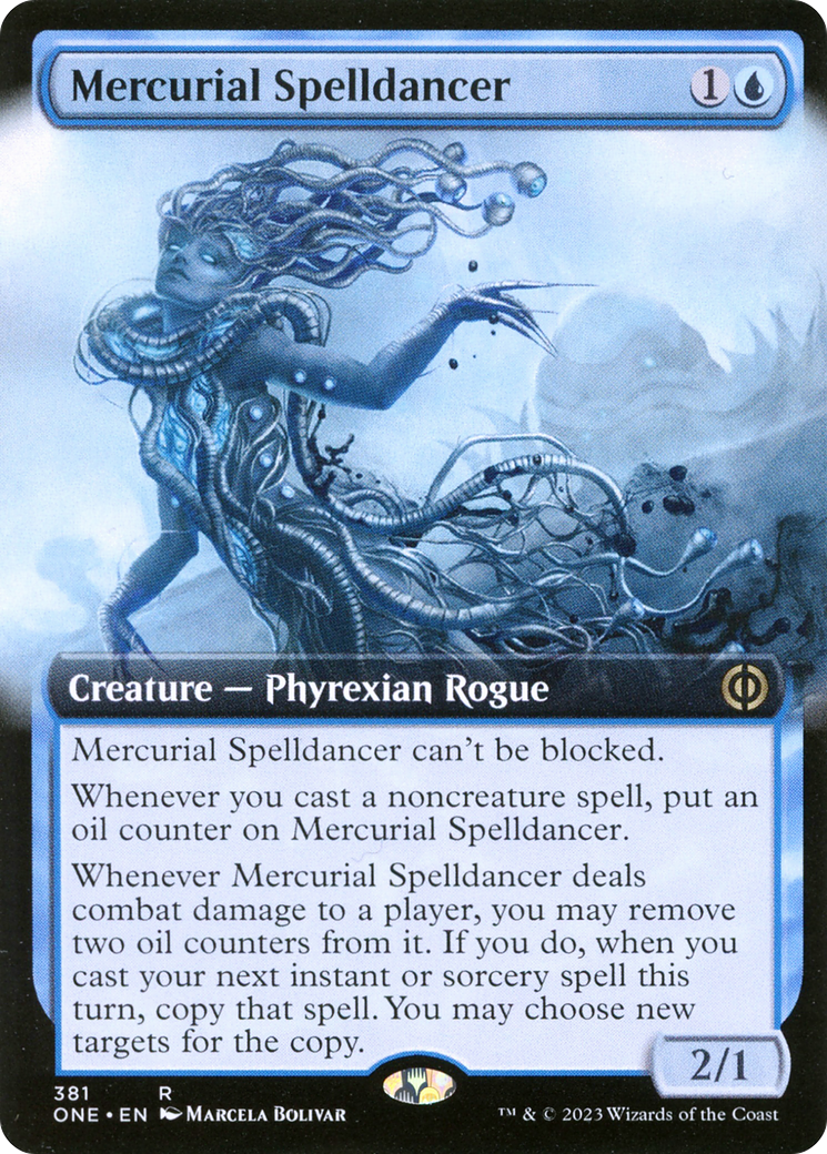 Mercurial Spelldancer (Extended Art) [Phyrexia: All Will Be One] - Destination Retro