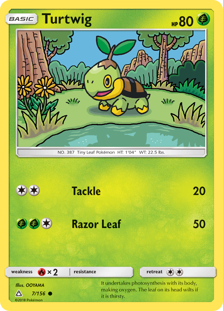 Turtwig (7/156) [Sun & Moon: Ultra Prism] - Destination Retro