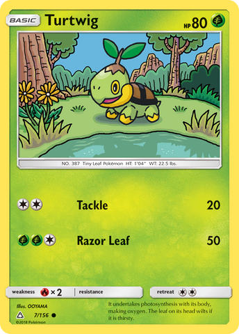 Turtwig (7/156) [Sun & Moon: Ultra Prism] - Destination Retro