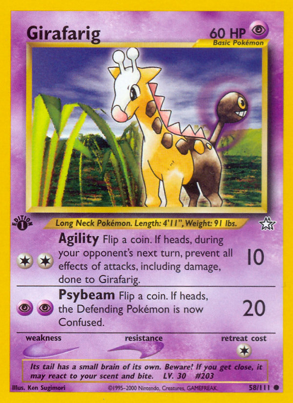 Girafarig (58/111) [Neo Genesis 1st Edition] - Destination Retro
