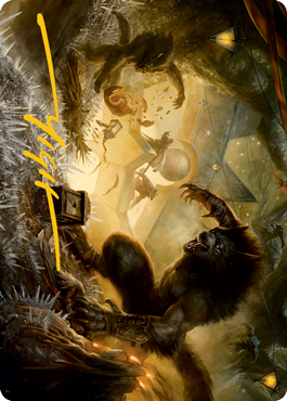 Storm the Festival Art Card (Gold-Stamped Signature) [Innistrad: Midnight Hunt Art Series] - Destination Retro